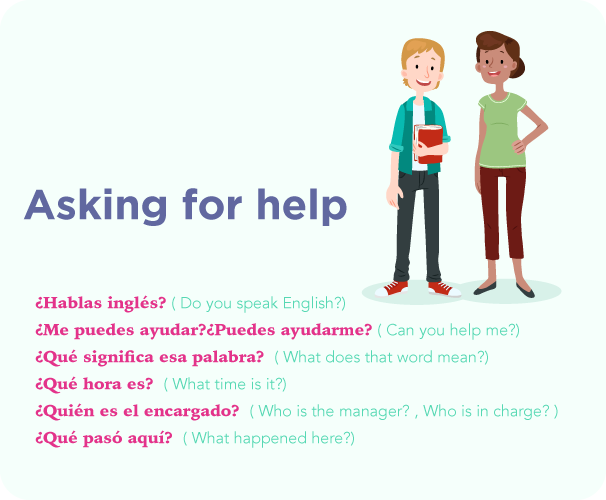 How to ask for help in Spanish